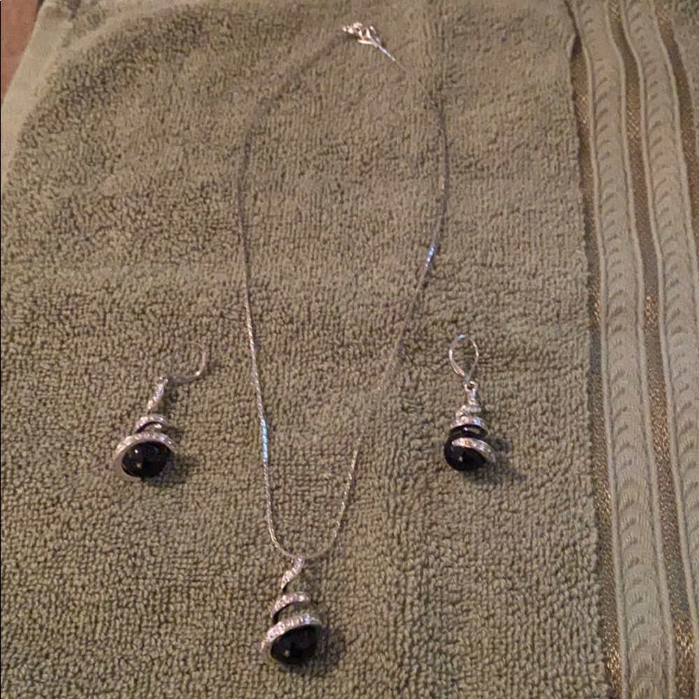 Necklace and matching earrings